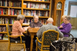 Residents playing games