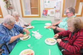 Watermelon Pizza making - Maple lawn Senior Care