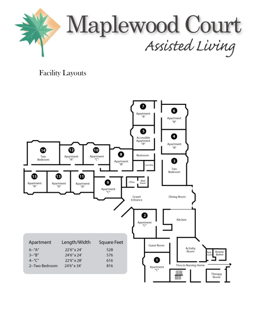 Maplewood Court Assisted Living | Assisted Living Facilities – Room